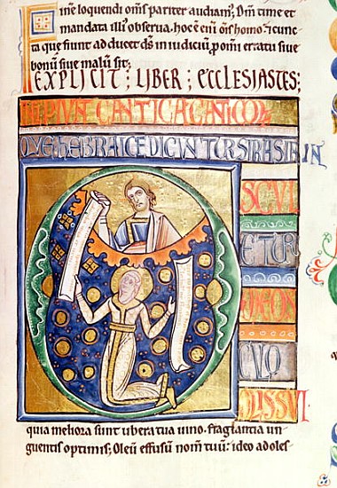 Ms 1 fol.235 The Book of Ecclesiastes, from the Souvigny Bible van French School