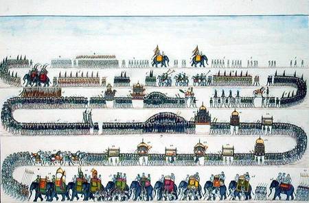 Muharram Ceremony, Faizabad, 1772 from 'The Gentil Album' van French School