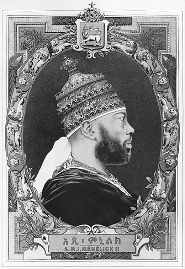 Negus of Ethiopia, Menelik II (1844-1913) van French School