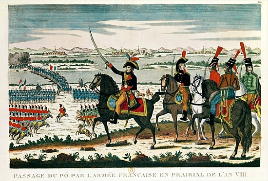 Passage to Po, before the Battle of Marengo, Prairial, Year VIII van French School