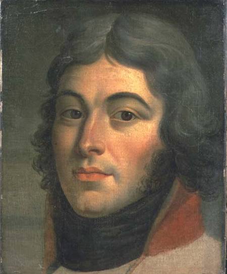 Portrait of General Louis-Lazare Hoche (1768-97) van French School