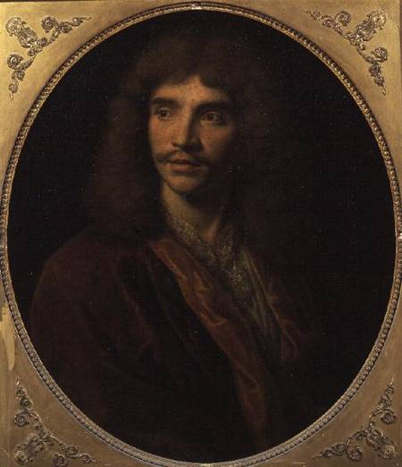 Portrait of Moliere (1622-73) van French School
