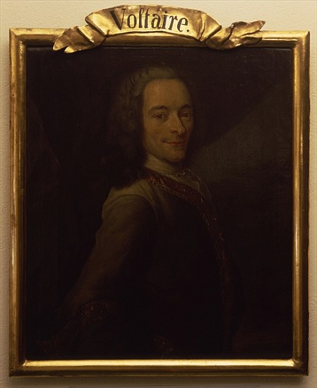 Portrait of Voltaire van French School