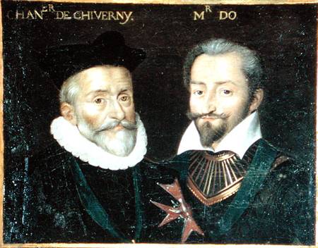 Portrait of Philippe Hurault (1528-99) Count of Cheverny and Francois (1535-94) Marquis of O van French School