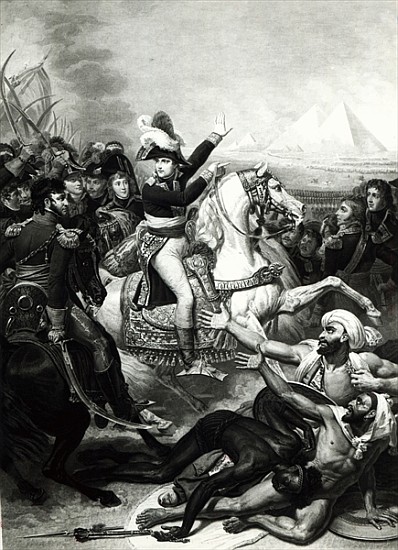 Portrayal of Napoleon as the Conquering Hero in Egypt van French School
