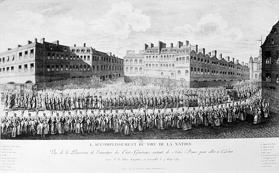 Procession of the Opening of the Estates General van French School