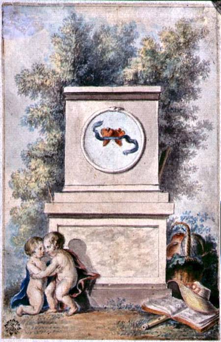 Putti at the Monument of Love van French School