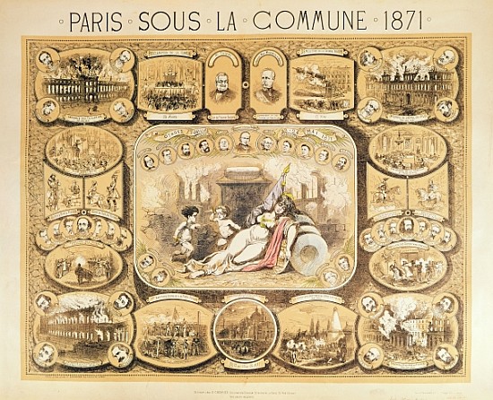 Scenes from the Paris Commune van French School