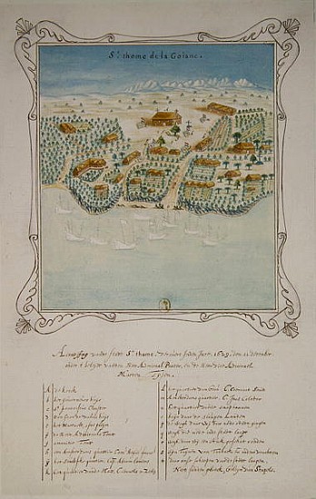 Siege of ''Saint Thomas de la Goiane'', in the Antilles, 11th December 1629 van French School