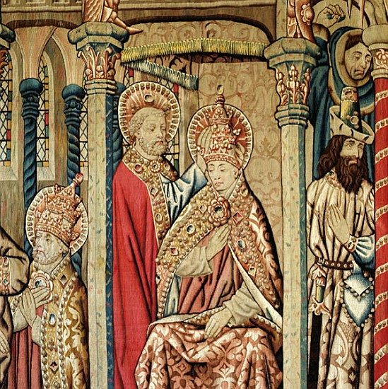 St. Peter Placing the Papal Tiara on the Head of St. Clement, from ''The Life of St. Peter'' (wool t van French School