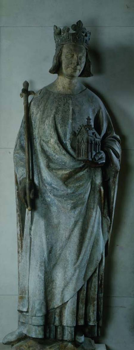 Statue of Charles V (1338-80) King of France van French School
