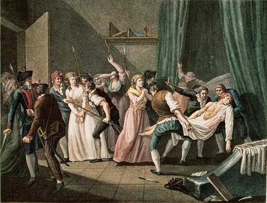The Assassination of Marat, 13th July 1793 van French School