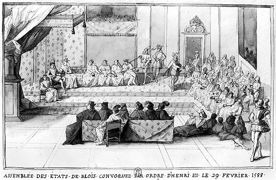 The Assembly of the Blois Estates convened on the 29th February 1588 Henri III (1551-89), King of Fr van French School