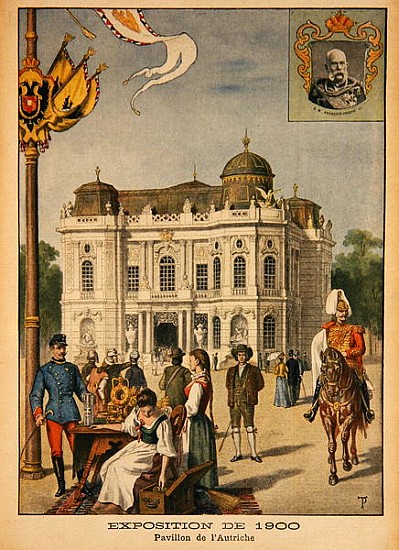 The Austrian Pavilion at the Universal Exhibition of 1900, Paris, illustration from ''Le Petit Journ van French School