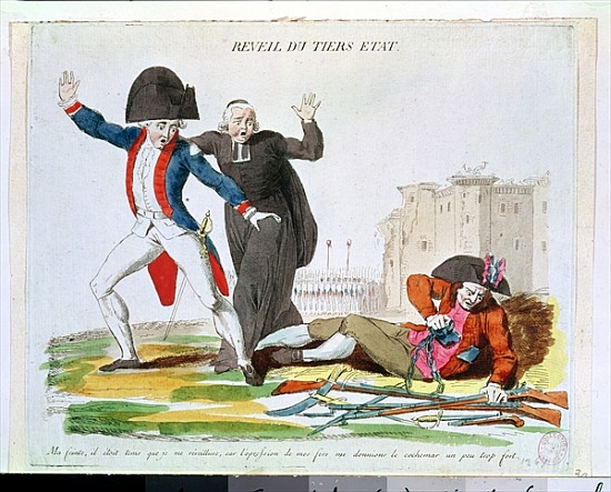 The Awakening of the Third Estate, July 1789 (see also 266297) van French School