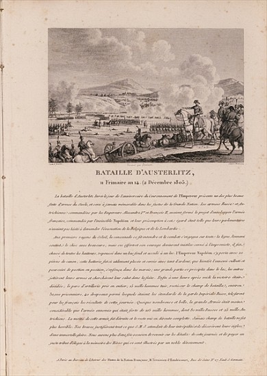 The Battle of Austerlitz, 2nd December 1805 van French School