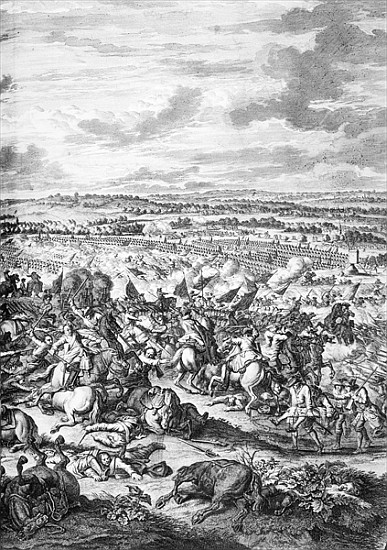 The Battle of Oudenarde van French School