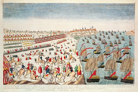 The Battle of Yorktown, 19th October 1781 van French School