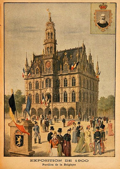 The Belgian Pavilion at the Universal Exhibition of 1900, Paris, illustration from ''Le Petit Journa van French School