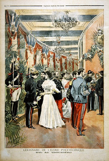 The Centenary of the Ecole Polytechnique: A ball at the Trocadero, from the illustrated supplement o van French School
