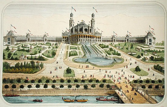 The Palais du Trocadero at the Exposition Universelle in Paris in 1878 van French School