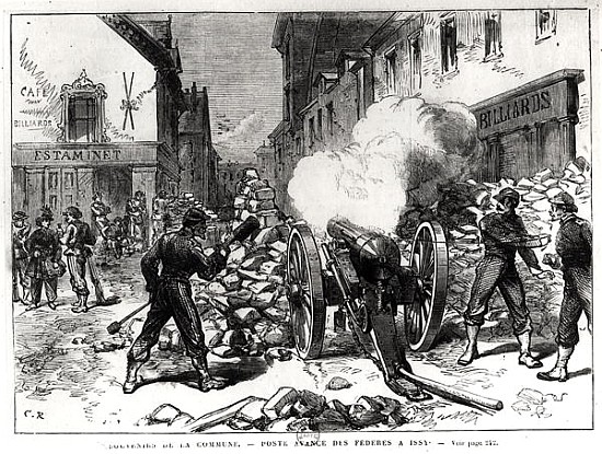 The Paris Commune: A Barricade at Issy, May 2nd 1871 van French School