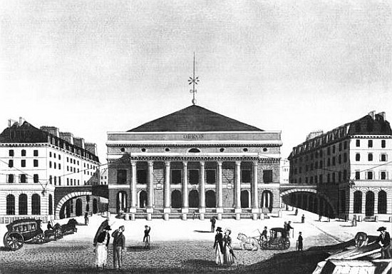 The Theatre de l''Odeon, c.1830 van French School
