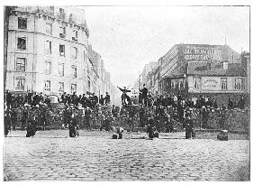 Barricade at the Faubourg Saint-Antoine during the Commune, 18th March 1871