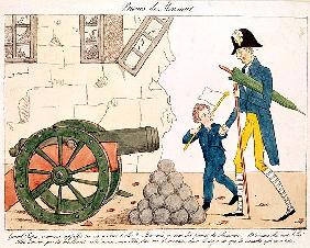 Caricature of Charles X (1757-1836) and the Henri (1820-83) Duc de Bordeaux, 25th July 1830