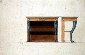 Design for a Directoire console table