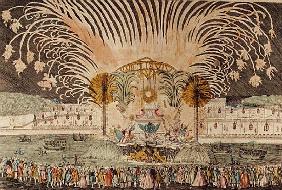 Firework Display in the Place Louis XV on the Occasion of the Dedication of the Equestrian Statue of