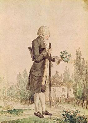 Jean-Jacques Rousseau (1712-78) Gathering Herbs at Ermenonville