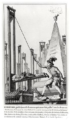 Maximilien de Robespierre (1758-94) Executing the Executioner