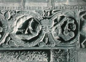 Relief depicting the Labours of the Months, detail of July and August, from the West facade