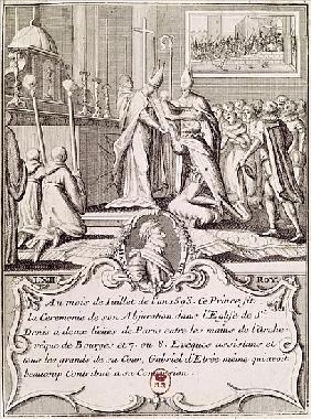 The Abjuration of Henri IV (1553-1610) at St. Denis, July 1593