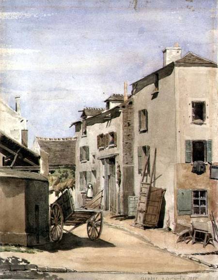 View of the Town of Clamart, France van French School