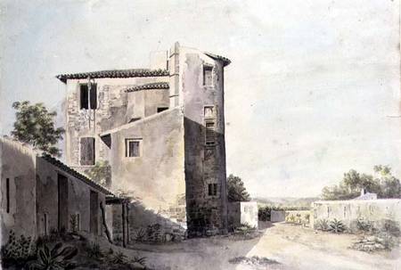 View of a Village in Southern France van French School