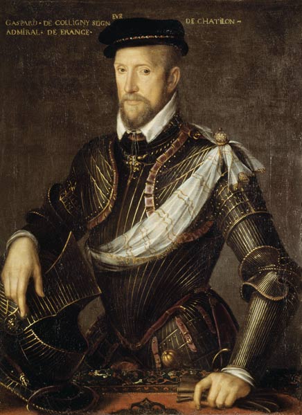 Gaspard II of Coligny (1519-72) Admiral of France van French School