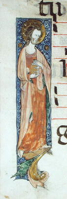 An Apostle Holding a Book, c.1320 (vellum) van French School, (14th century)