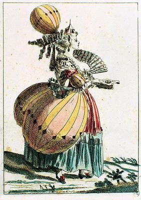 The Flying Coquette, c.1784 (colour engraving)