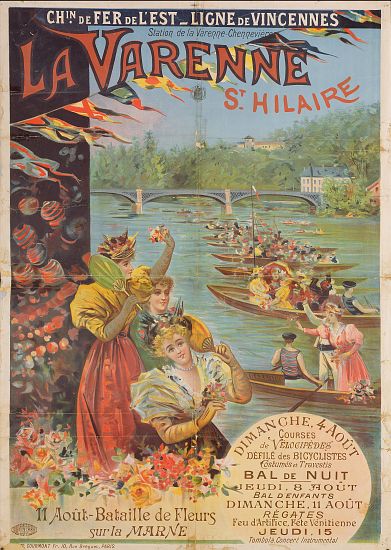 Poster advertising the Chemin de Fer de l'Est van French School, (19th century)