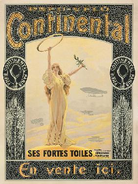 Advertising poster for Continental bicycle tyres