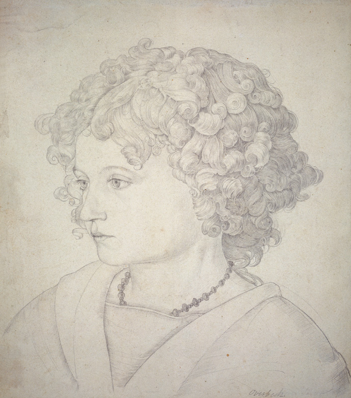 Portrait of a child van Friedrich Overbeck