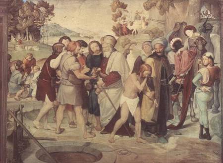 Joseph Being Sold by his Brothers, from the Casa Bartholdy fresco cycle van Friedrich Overbeck