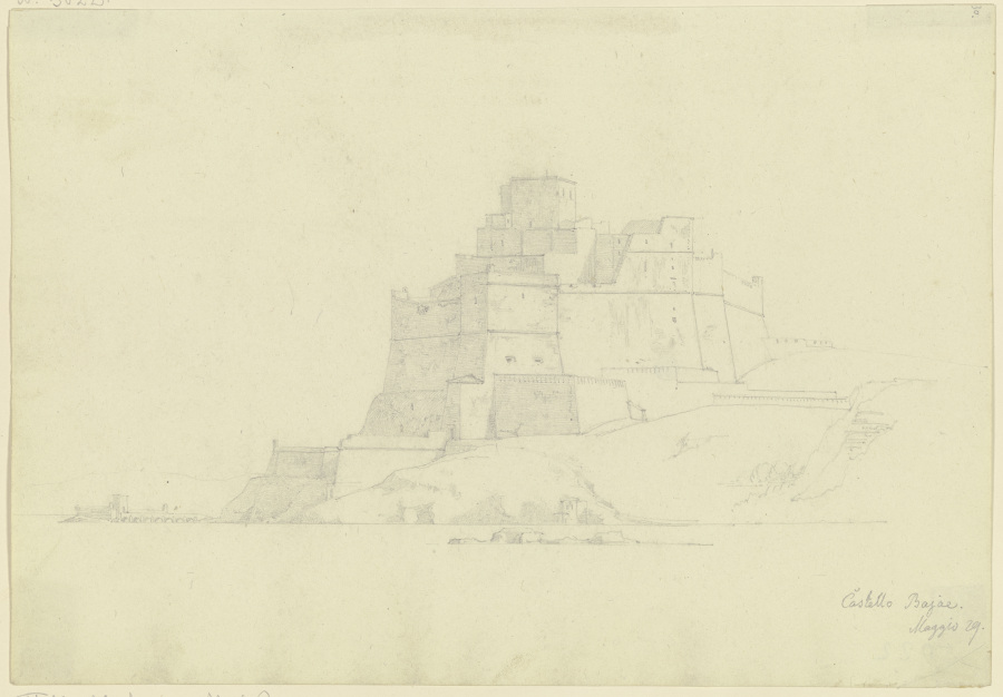 Der Castello Aragonese in Baia van Friedrich Maximilian Hessemer