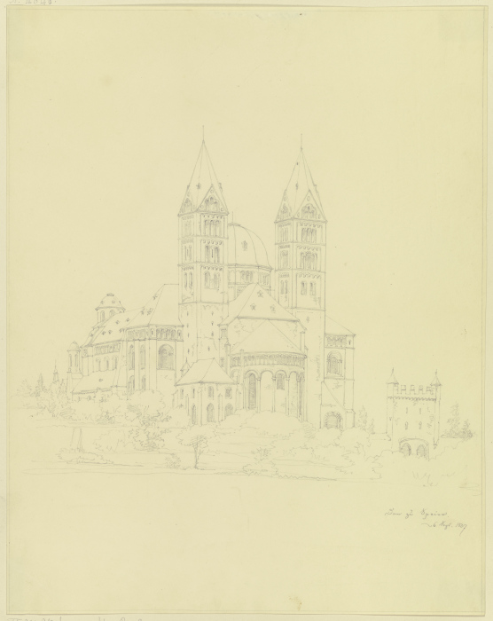Speyer cathedral van Friedrich Maximilian Hessemer