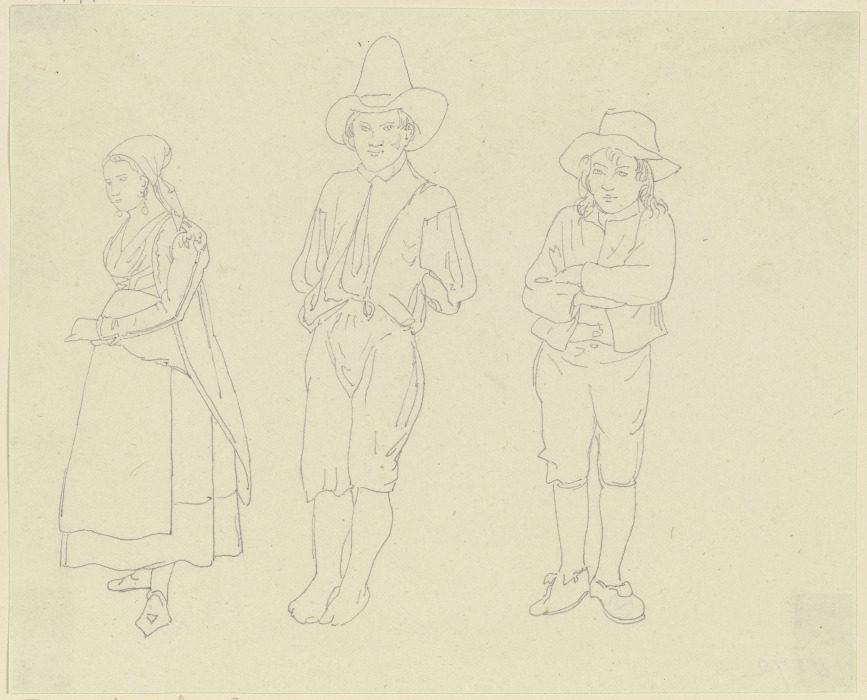 Three children van Friedrich Maximilian Hessemer