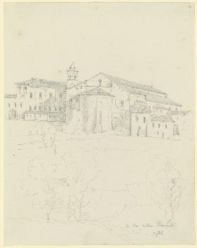 S. Pancrazio, von der Villa Pamphili aus gesehen
