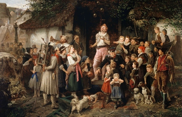 The juggler: a village fair van Fritz Beinke