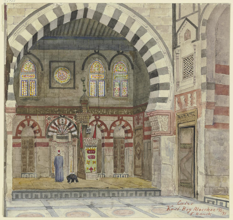 Kait Bey Moschee in Kairo van Fritz Hauck